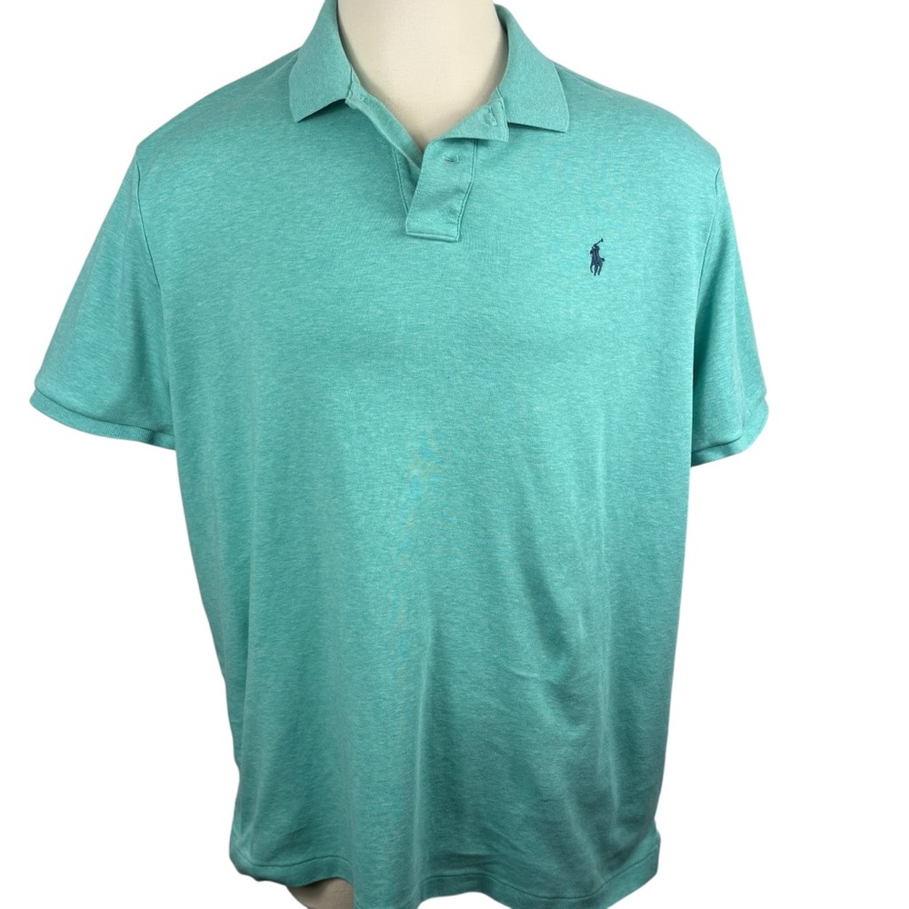 Men's Polo Ralph Lauren 100% Cotton Light Green‎ Polo XXL